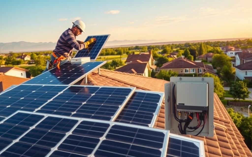 solar panel installation process