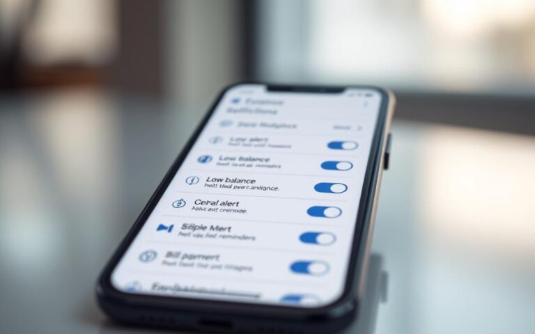 financial alerts setup